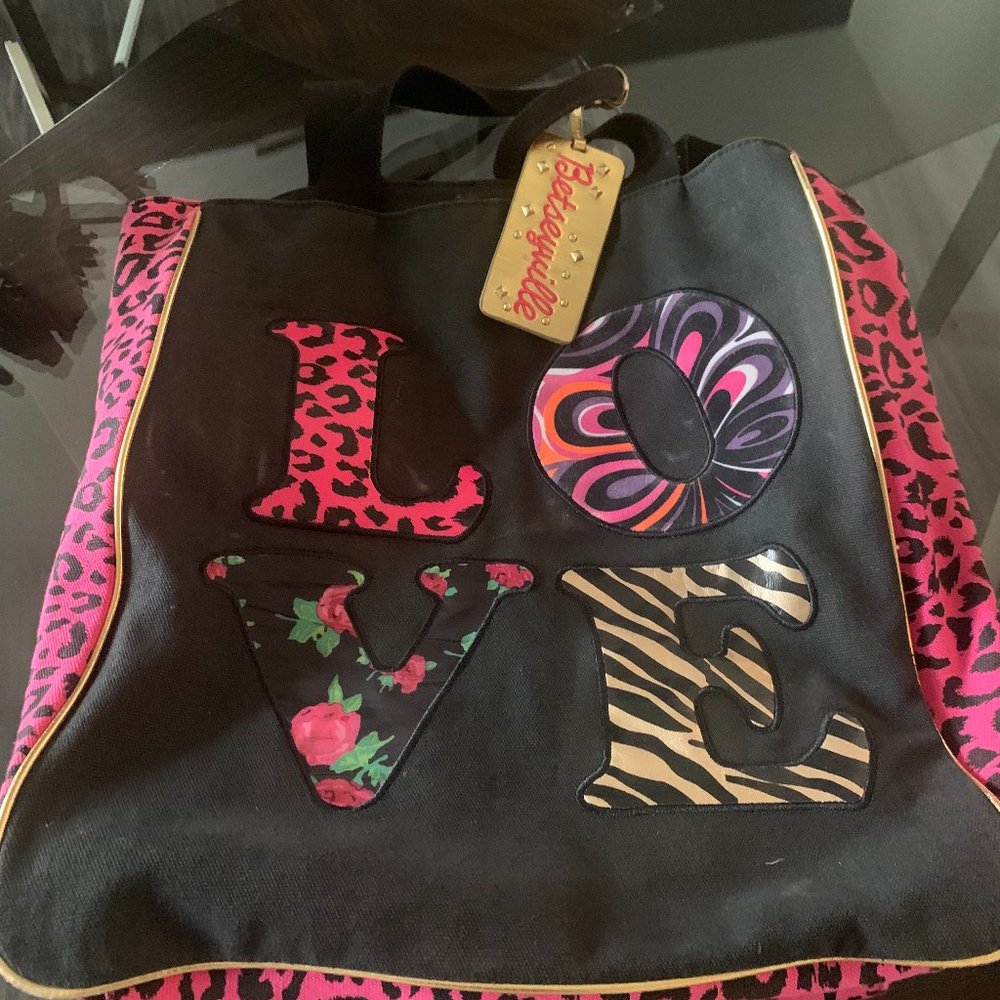 GREAT SHAPE BETSEY JOHNSON RETRO TOTE BAG